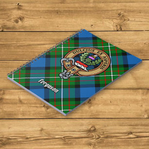 Klan Ferguson Vapensköld över Tartan Anteckningsbok