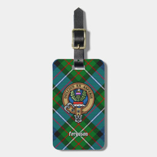 Klan Ferguson Vapensköld över Tartan Bagagebricka