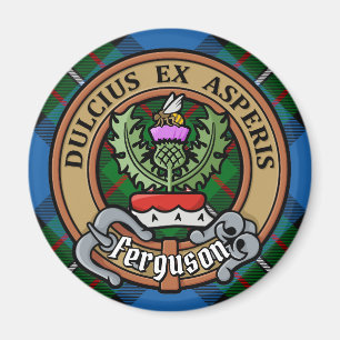 Klan Ferguson Vapensköld över Tartan Magnet
