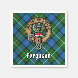 Klan Ferguson Vapensköld över Tartan Pappersservett