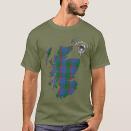 Klan Fergusson Tartan Karta & Vapensköld T-Shirt
