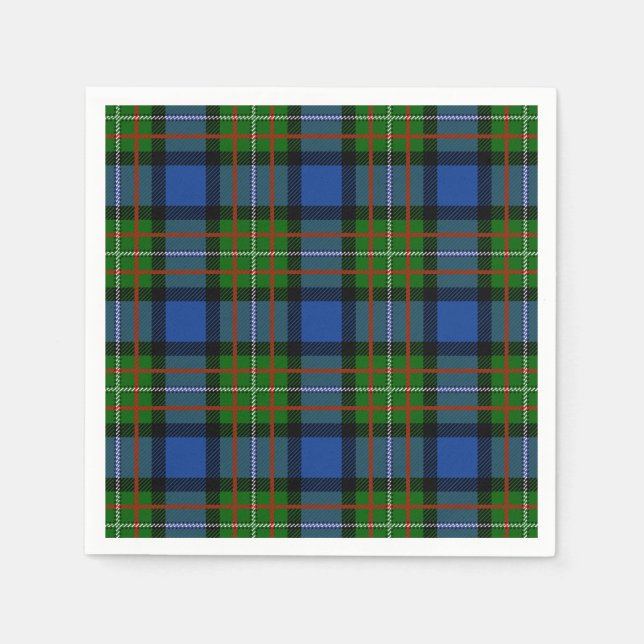 Klan Fergusson Tartan Pappersservett (Framsidan)