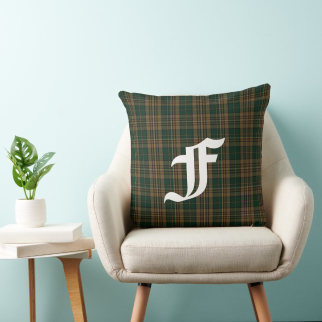 Klan Fitzsimmons Tartan Play Monogram  Kudde (Stol)