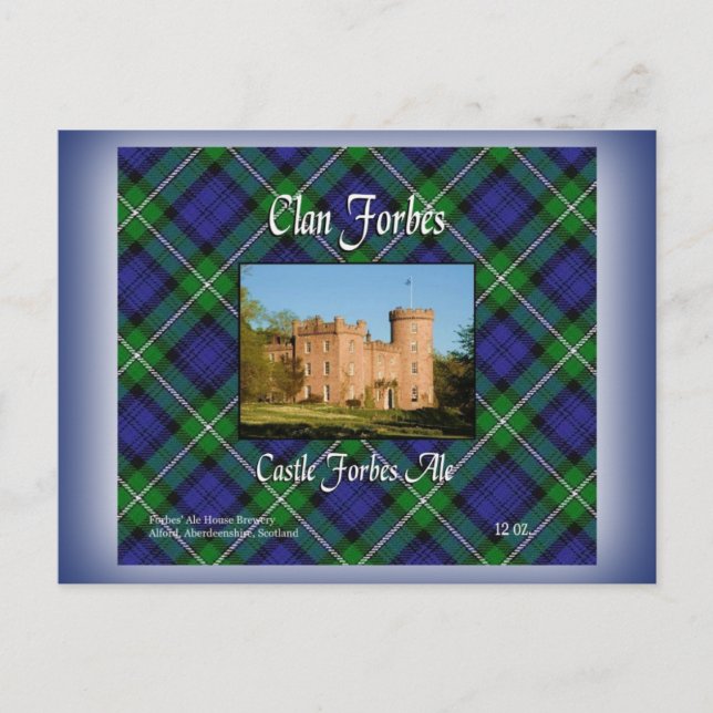 Klan Forbes Castle Forbes Ale Vykort (Framsida)