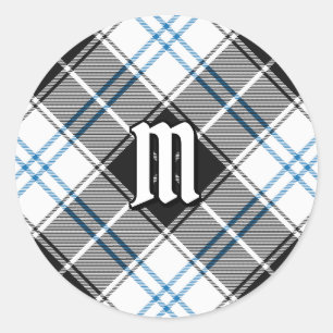 Klan Forbes Dress Tartan Runt Klistermärke