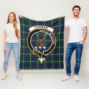 Klan Forbes Lyon Court Tartan Play Fleecefilt