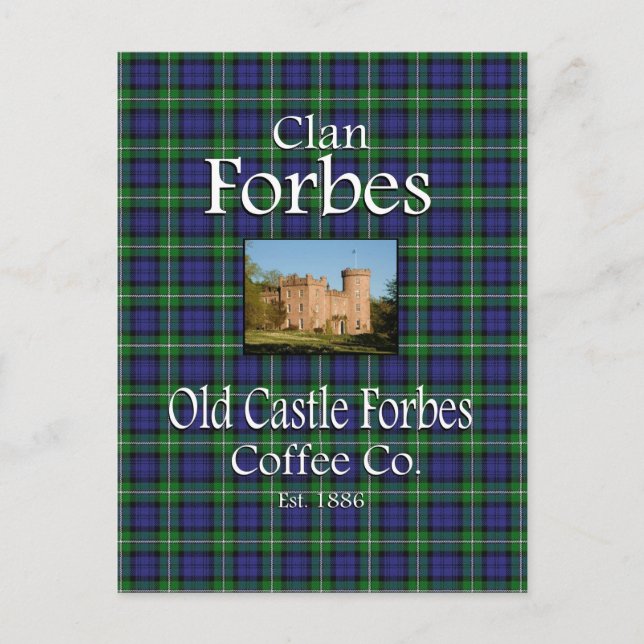 Klan forbes Old Castle Forbes Coffee Co. Vykort (Framsida)