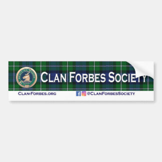 Klan Forbes Society Bumper Sticker Bildekal