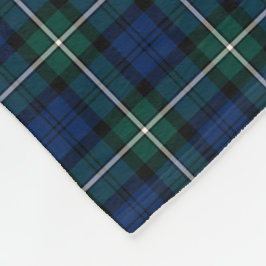 Klan Forbes Tartan Blue och Grönt Scottish Play Fleecefilt