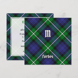 Klan Forbes Tartan Inbjudningar