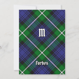 Klan Forbes Tartan Inbjudningar
