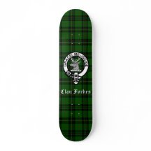 Klan Forbes Tartan och Vapensköld Badge