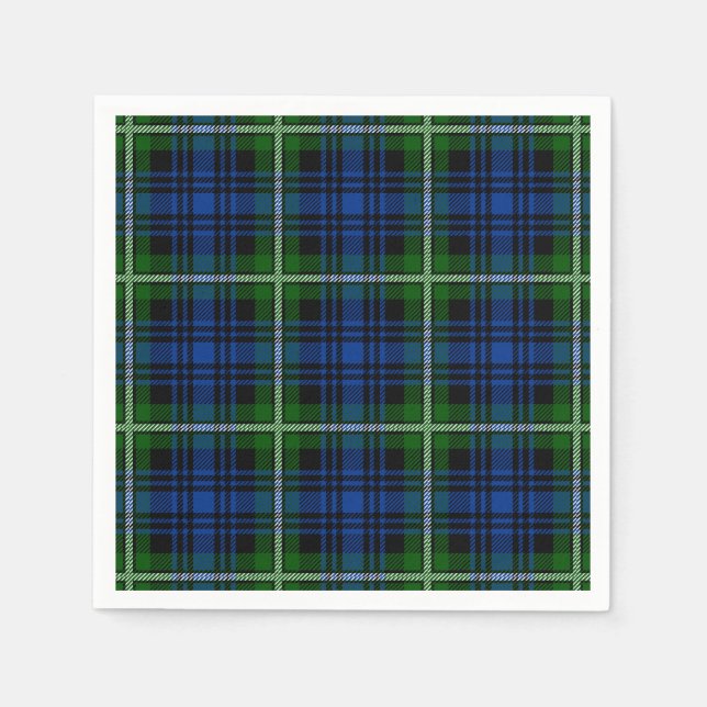 Klan Forbes Tartan Pappersservett (Framsidan)