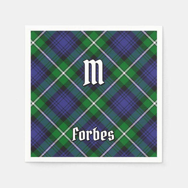 Klan Forbes Tartan Pappersservett (Framsidan)