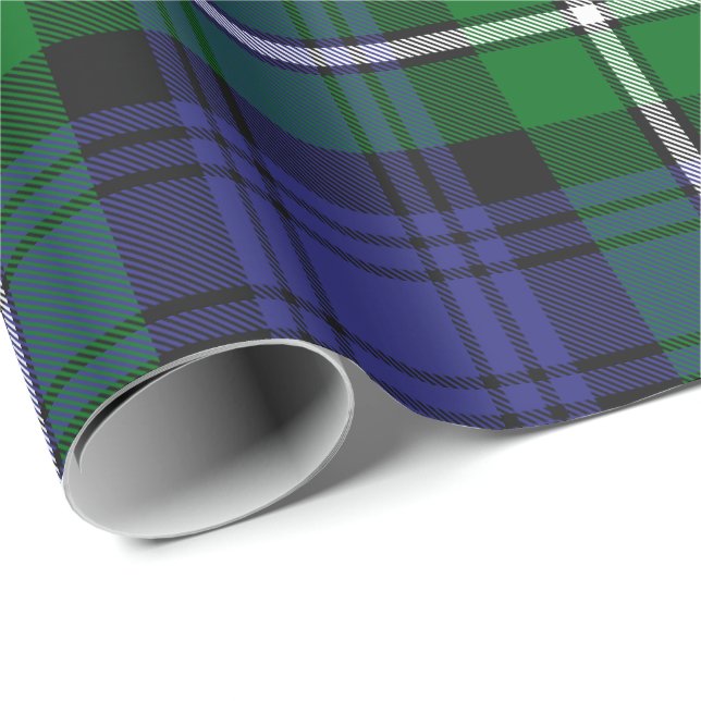 Klan Forbes Tartan Presentpapper (Rullad Hörn)
