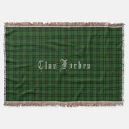 Klan Forbes Tartan Throw Blanket Filt