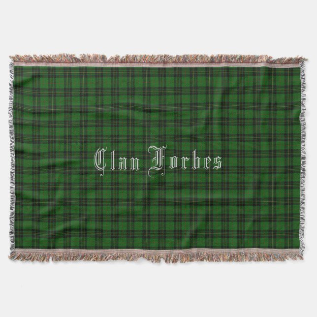 Klan Forbes Tartan Throw Blanket Filt (Framsidan)