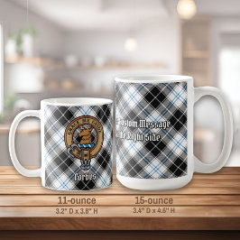 Klan Forbes Vapensköld över Dress Tartan Kaffemugg