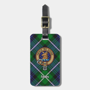 Klan Forbes Vapensköld över Tartan Bagagebricka