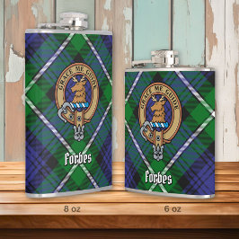 Klan Forbes Vapensköld över Tartan Fickplunta