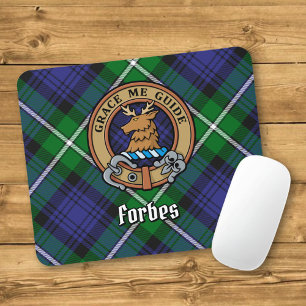 Klan Forbes Vapensköld över Tartan Musmatta