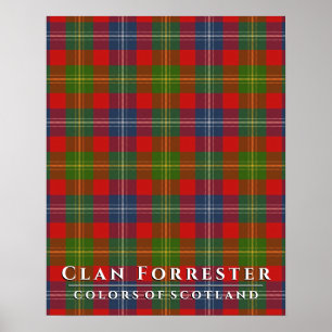 Klan Forrester Färger of Scotland 2 Tartan Play Poster