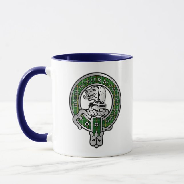 Klan Forrester/Foster Vapensköld & Hunting Tartan Mugg (Vänster)