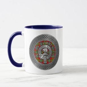 Klan Forrester Foster Vapensköld & Tartan Knot Mugg