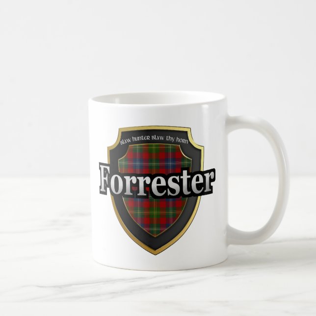 Klan Forrester Scottish Dynasty Tartan Mugg Kopp (Höger)