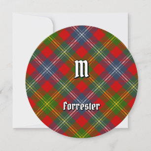 Klan Forrester Tartan Inbjudningar