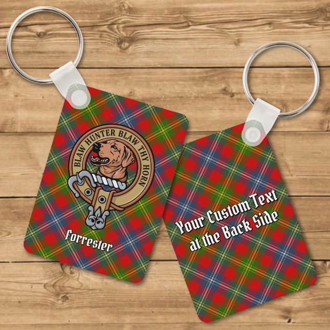 Klan Forrester Vapensköld över Tartan Nyckelring (Skapare uppladdad)