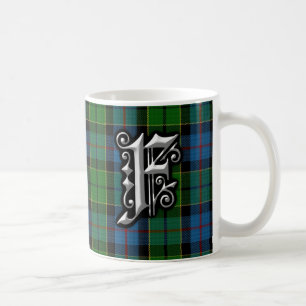 Klan Forsyth Forsythe Brev F Monogram Tartan Kaffemugg