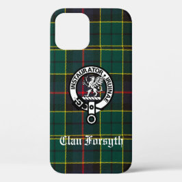 Klan Forsyth Vapensköld Badge och Tartan