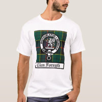 Klan Forsyth Vapensköld Badge och Tartan