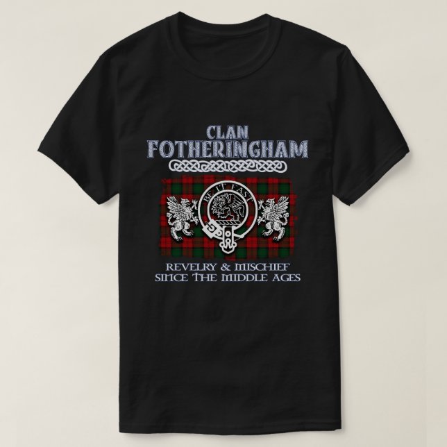 Klan Fotheringham vapensköld Scottish klans Scotti T Shirt (Design framsida)
