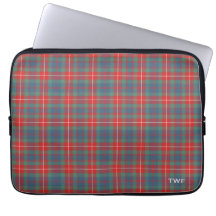 Klan Fraser Ancient Tartan Monogrammed