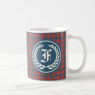 Klan Fraser av Lovat den forntida Tartanmonogramen Kaffemugg