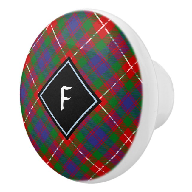 Klan Fraser av Lovat Tartan Ceramic Knob Knopp (Höger)