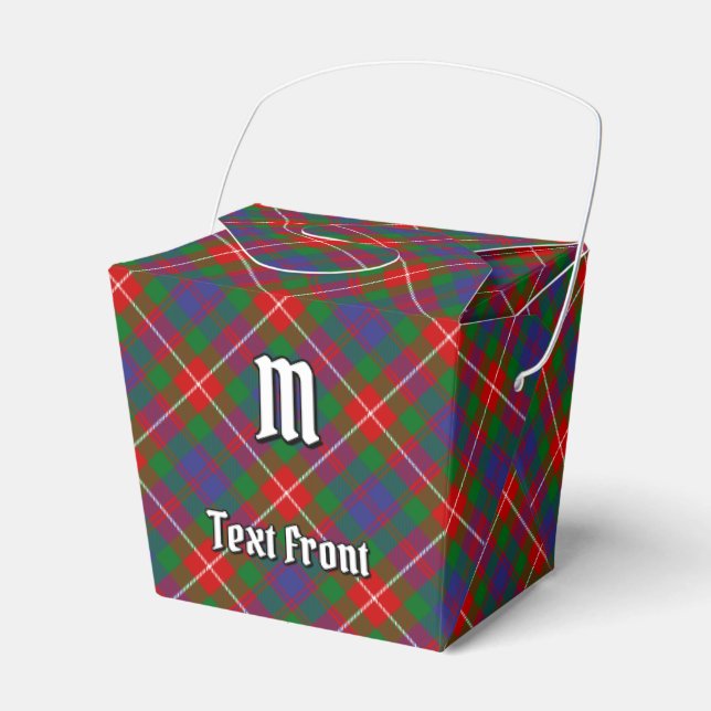 Klan Fraser av Lovat Tartan Favor Box Presentaskar (Framsidan Sidan)
