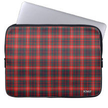 Klan Fraser av Lovat Tartan Red Play Monogrammed
