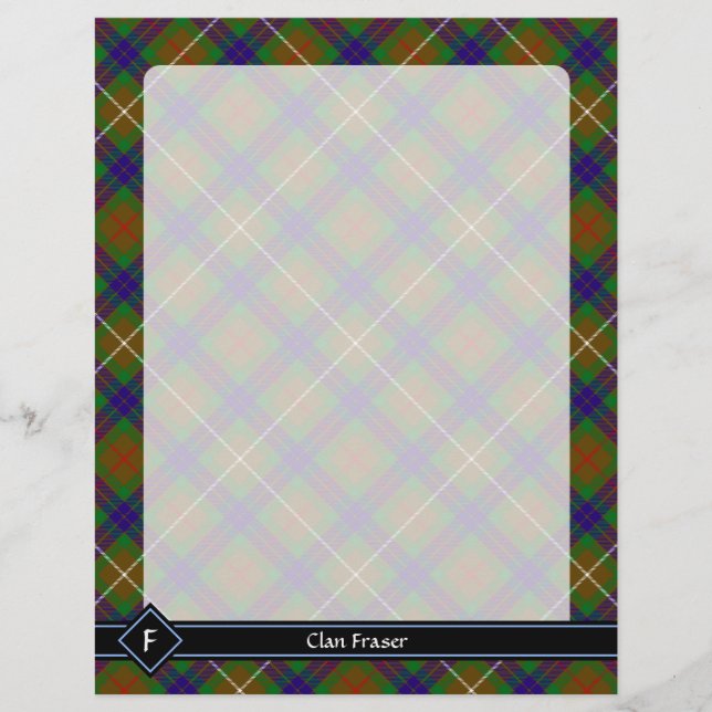 Klan Fraser Hunting Tartan Flyer (Framsidan)