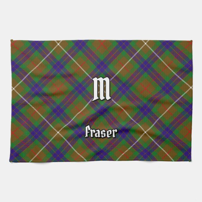 Klan Fraser Hunting Tartan Kitchen Towel Kökshandduk (Horisontell)