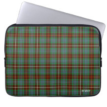 Klan Fraser Hunting Tartan Monogrammed