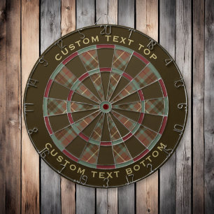 Klan Fraser Hunting Weasted Tartan Dart Board Darttavla