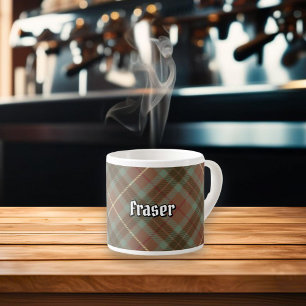 Klan Fraser Hunting Weasted Tartan Espresso Kopp Espressomugg