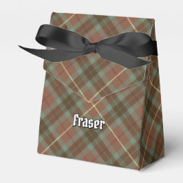 Klan Fraser Hunting Weasted Tartan Favor Box Presentaskar