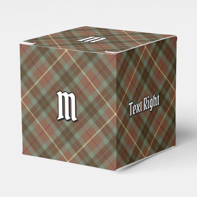 Klan Fraser Hunting Weasted Tartan Favor Box Presentaskar (Framsidan Sidan)