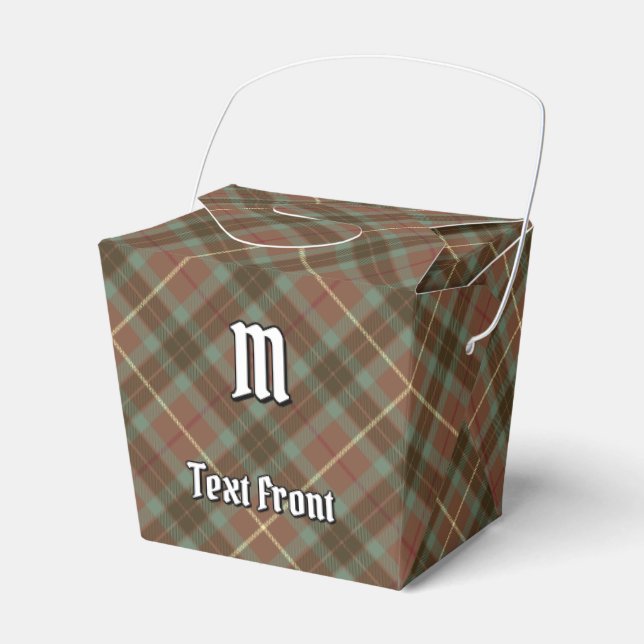 Klan Fraser Hunting Weasted Tartan Favor Box Presentaskar (Framsidan Sidan)