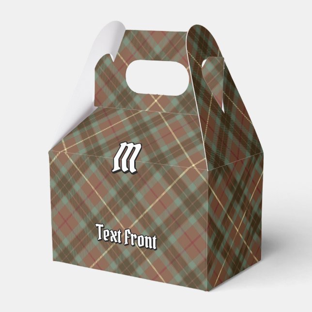Klan Fraser Hunting Weasted Tartan Favor Box Presentaskar (Framsidan Sidan)