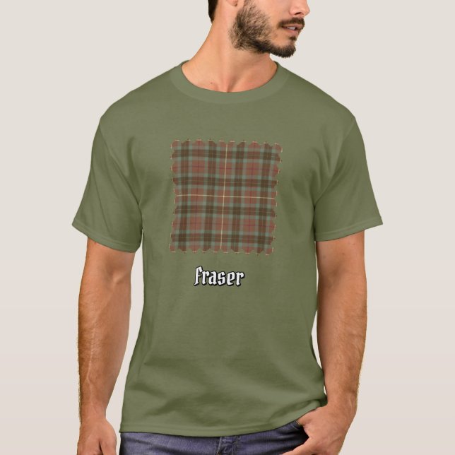 Klan Fraser Hunting Weasted Tartan T-Shirt (Framsida)